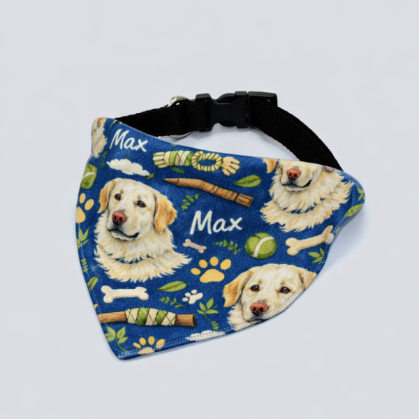 Bandana personalizada para mascotas · Estilo ilustración