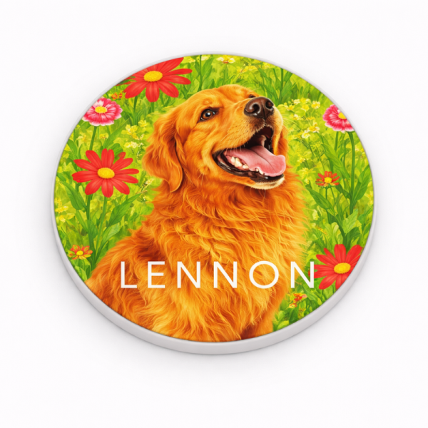 Set 6 posavasos de cerámica diseño personalizado de mascotas