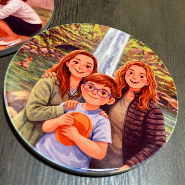 Set 6 posavasos de cerámica diseño personalizado