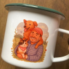 Jarro enlozado personalizado con fotografía transformada en ilustración