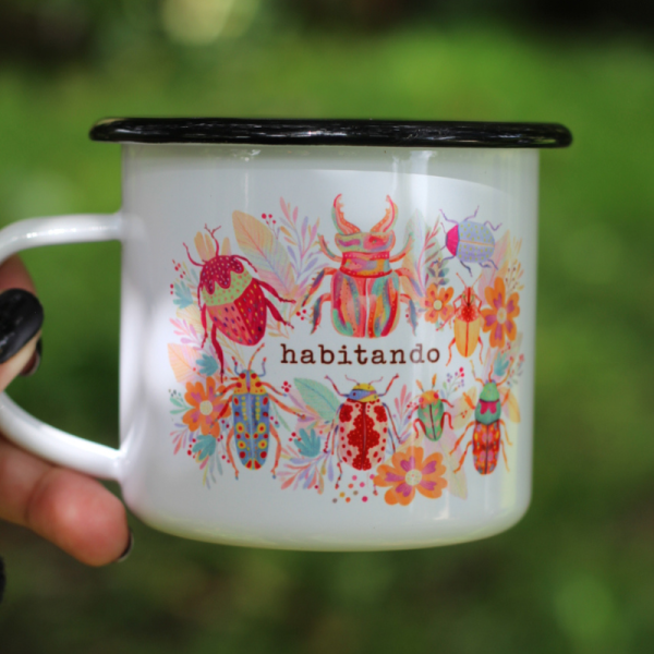 Jarro enlozado diseño Bichos
