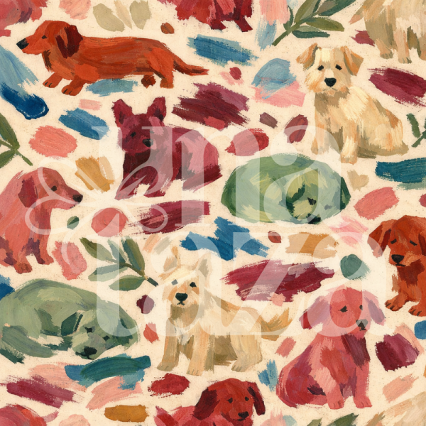 Bandana con collar ajustable para mascotas diseño puppy