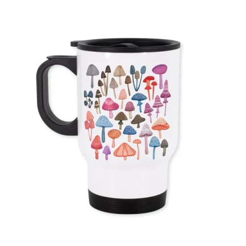 mug diseño honguitos inspirado en el mundo fungi _ Unataza.cl